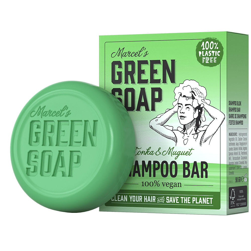 M.Green soap Shampoo bar tonka & muguet 90g